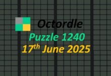 Daily "Octoord" Answers 1240 June 17, 2025 - Hints and Solutions (6/17/25)