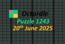 Daily "Octoord" Answers 1243 June 20, 2025 - Hints and Solutions (6/20/25)