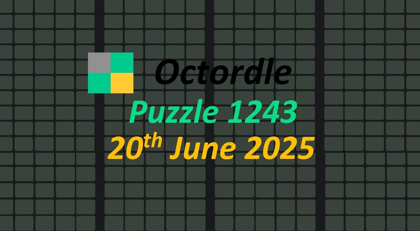 Daily "Octoord" Answers 1243 June 20, 2025 - Hints and Solutions (6/20/25)