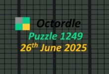 Daily "Octoord" Answers 1249 June 26, 2025 - Hints and Solutions (6/26/25)