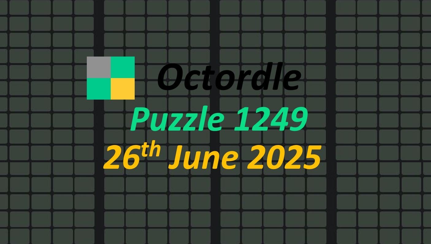 Daily "Octoord" Answers 1249 June 26, 2025 - Hints and Solutions (6/26/25)