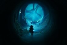 The end of the abyss is the shooter of the dark spirit that was born from the intestine from the small nightmares