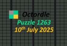 Daily "Octoord" Answers 1263 July 10, 2025 - Hints and Solutions (7/10/25)
